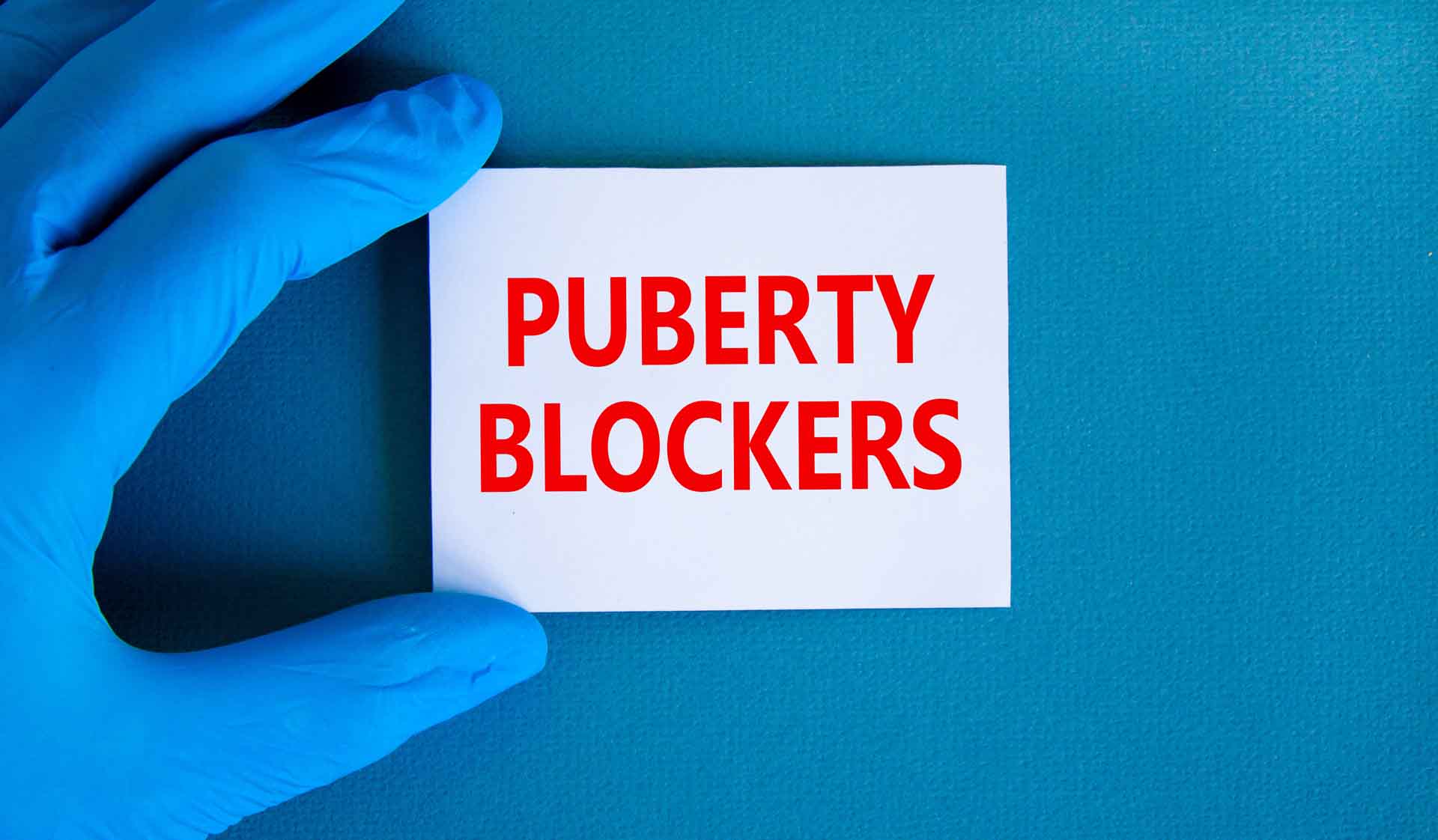 Medical,And,Puberty,Blockers,Symbol.,Words,’puberty,Blockers’,On,White
