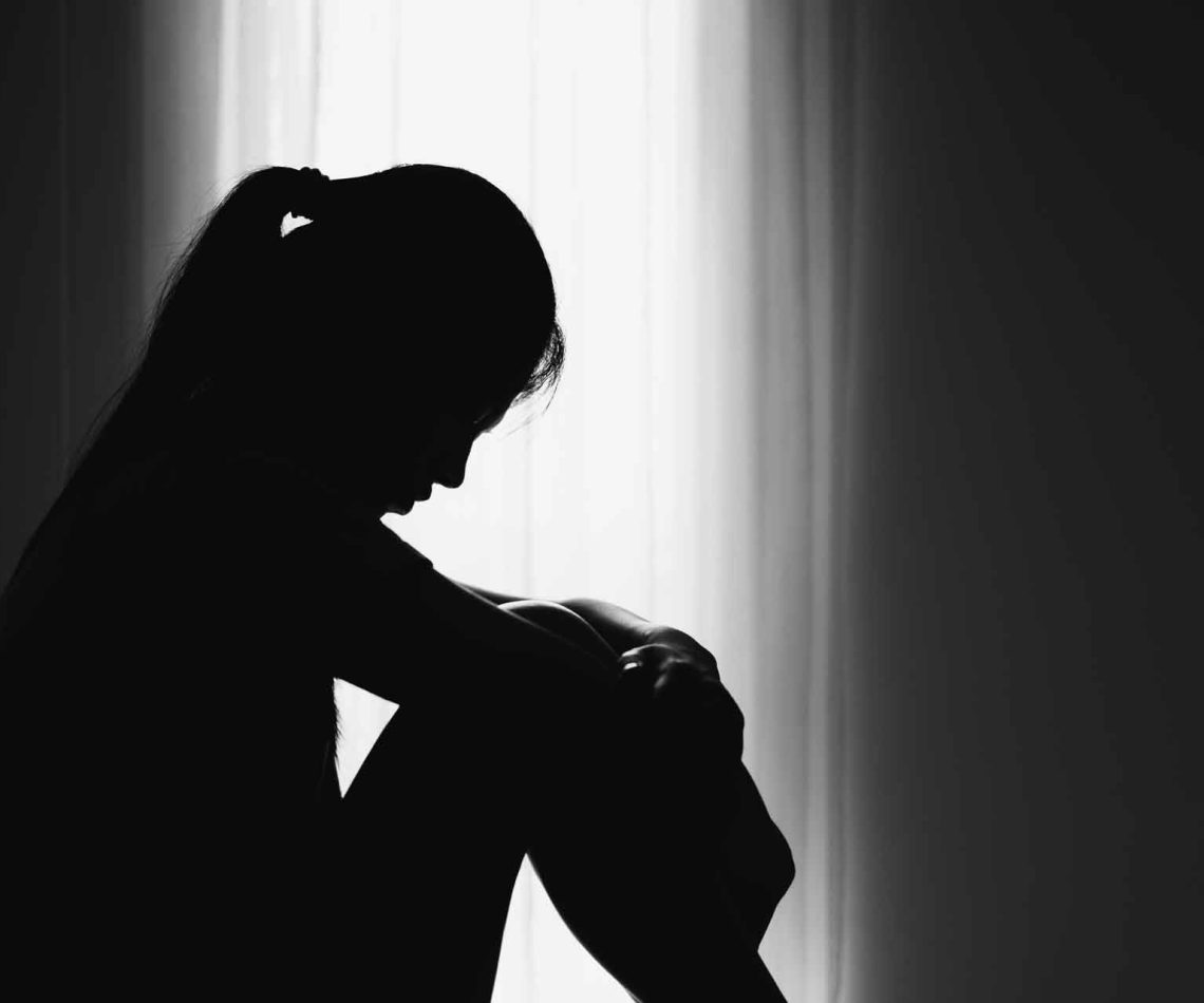 Women,Sitting,On,The,Floor,With,Depression,,Family,Problems,,Domestic